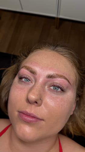 Customer photo review of Pure Care Lash & Brow Lift Pack