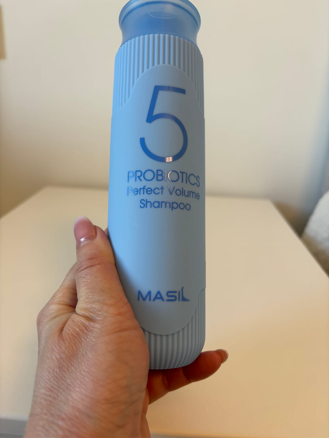 Customer photo review of Šampūns matu apjomam ar probiotiķiem Masil 5 Probiotics Perfect Volume Shampoo