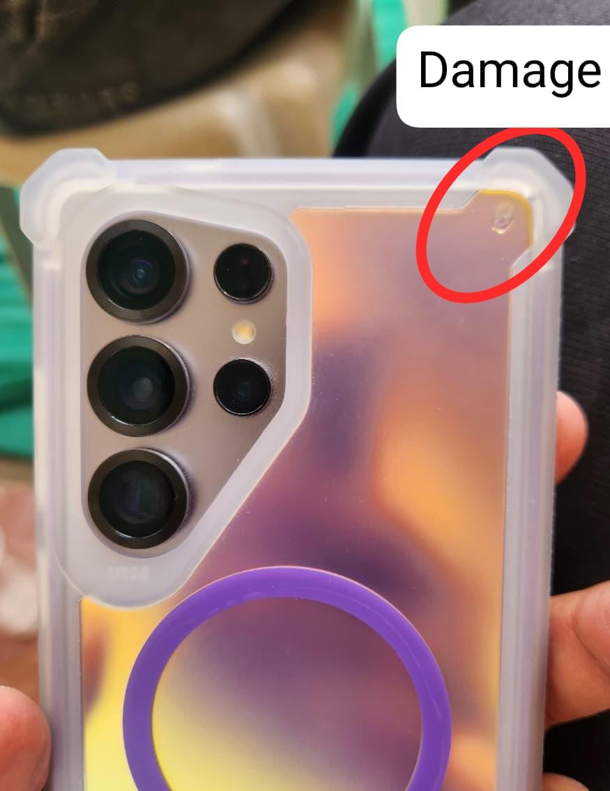 Customer photo review of Laser Graident Magnetic Shockproof Pre-Order Samsung Silicone Case