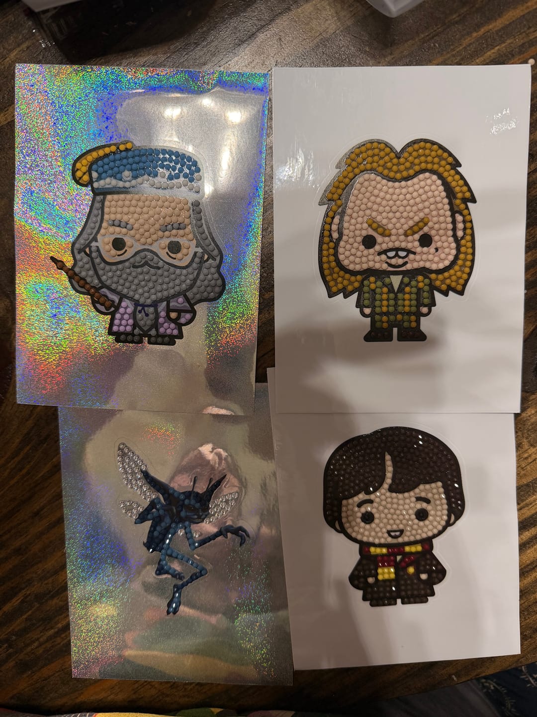 Customer photo review of Harry Potter Crystal Art Sticker Pack
