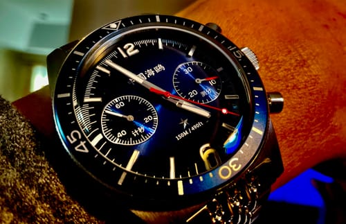 Customer photo review of 1984 Antarctic Expedition 150m Water Resistance Vintage Chronograph 40mm