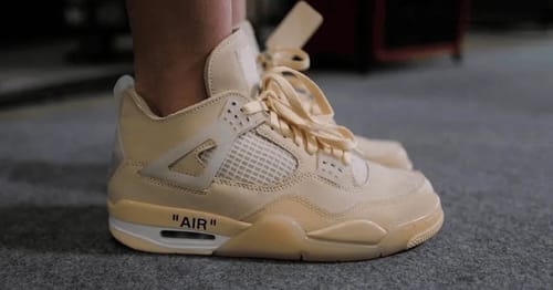 Customer photo review of Off-White x AJ4 Retro Sail