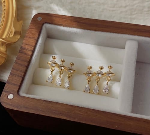 Customer photo review of Marlane Earrings