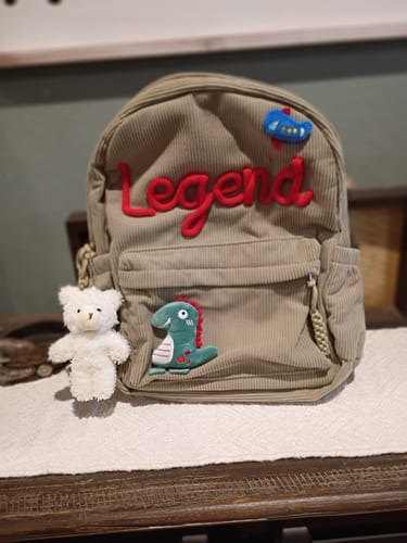 Customer photo review of K&C - Personalized Knitted Backpack