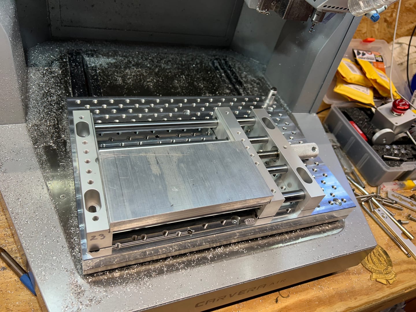 Customer photo review of Makera Carvera Air Fixture Tooling Plate