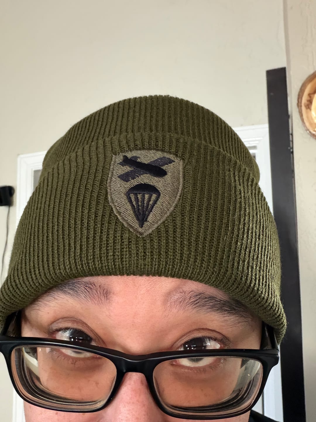 Customer photo review of Airborne Community Classic Cuffed Beanie