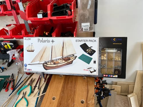 Reseña con foto de un cliente sobre Maqueta Barco Polaris Starter Pack