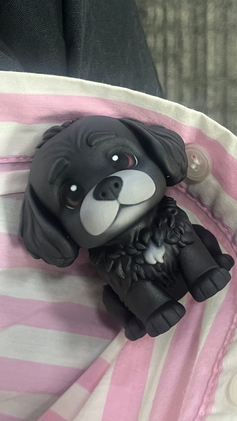 Customer photo review of Custom 3D Pet Figure Keychain & Bag Charm - Take Them Everywhere