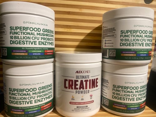 Customer photo review of Optimal Human - Superfood Greens (6.28 oz) (30 Servings)