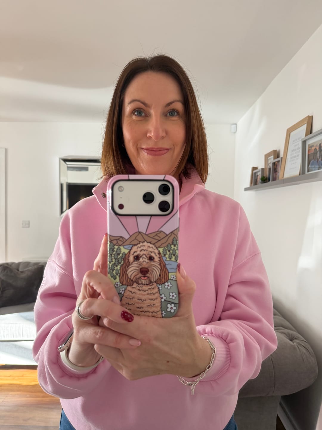 Customer photo review of Personalised Life is Better Lakes Mobile Phone Case