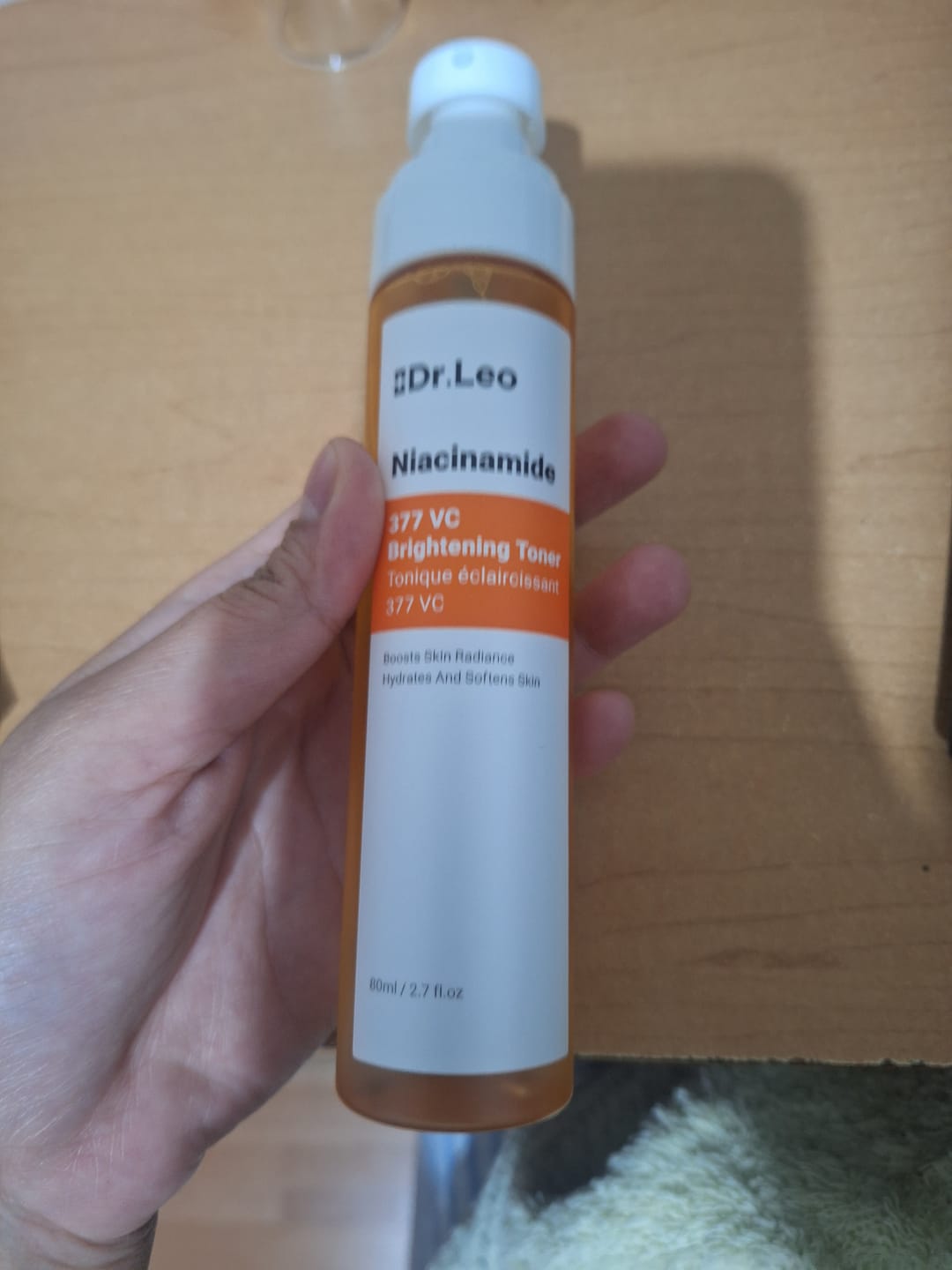 Customer photo review of Tónico Iluminador con Niacinamida, 377 y Vitamina C