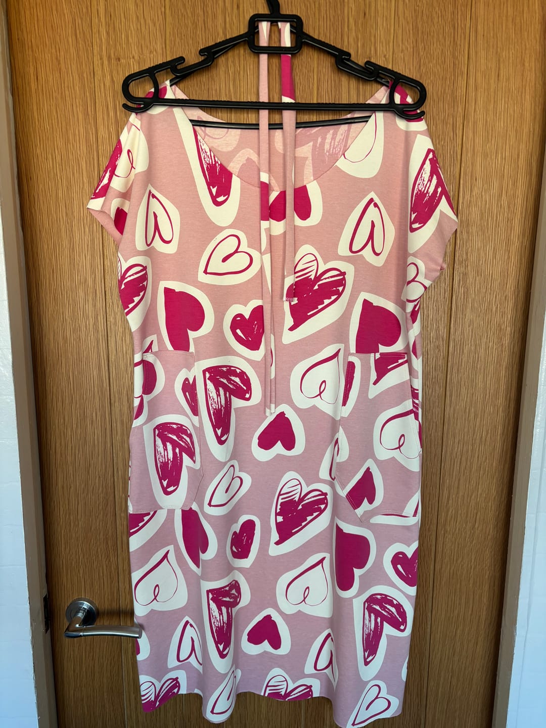 Customer photo review of Hearts Club French Terry Fabric