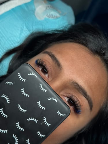 Customer photo review of Blueberry Lash 0.07mm