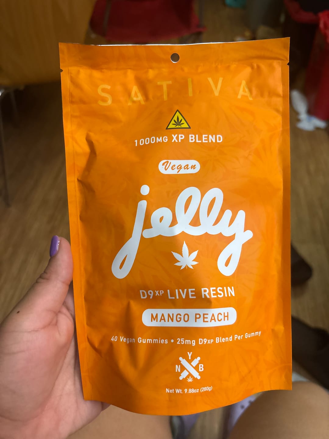 Customer photo review of Jelly D9XP Live Resin Gummies