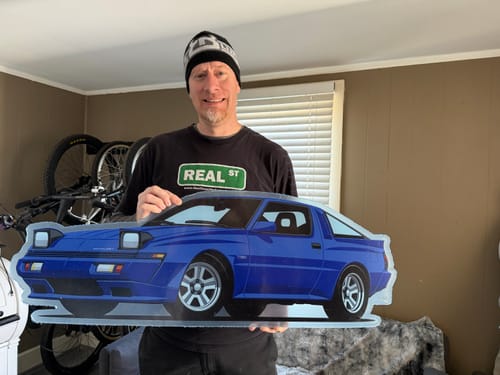 Customer photo review of Your Custom Car Acrylic Print Service