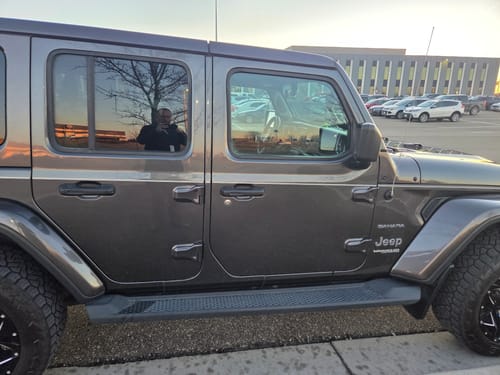 Customer photo review of COVER'D UP Door Hinge Covers (2/4 DOORS)