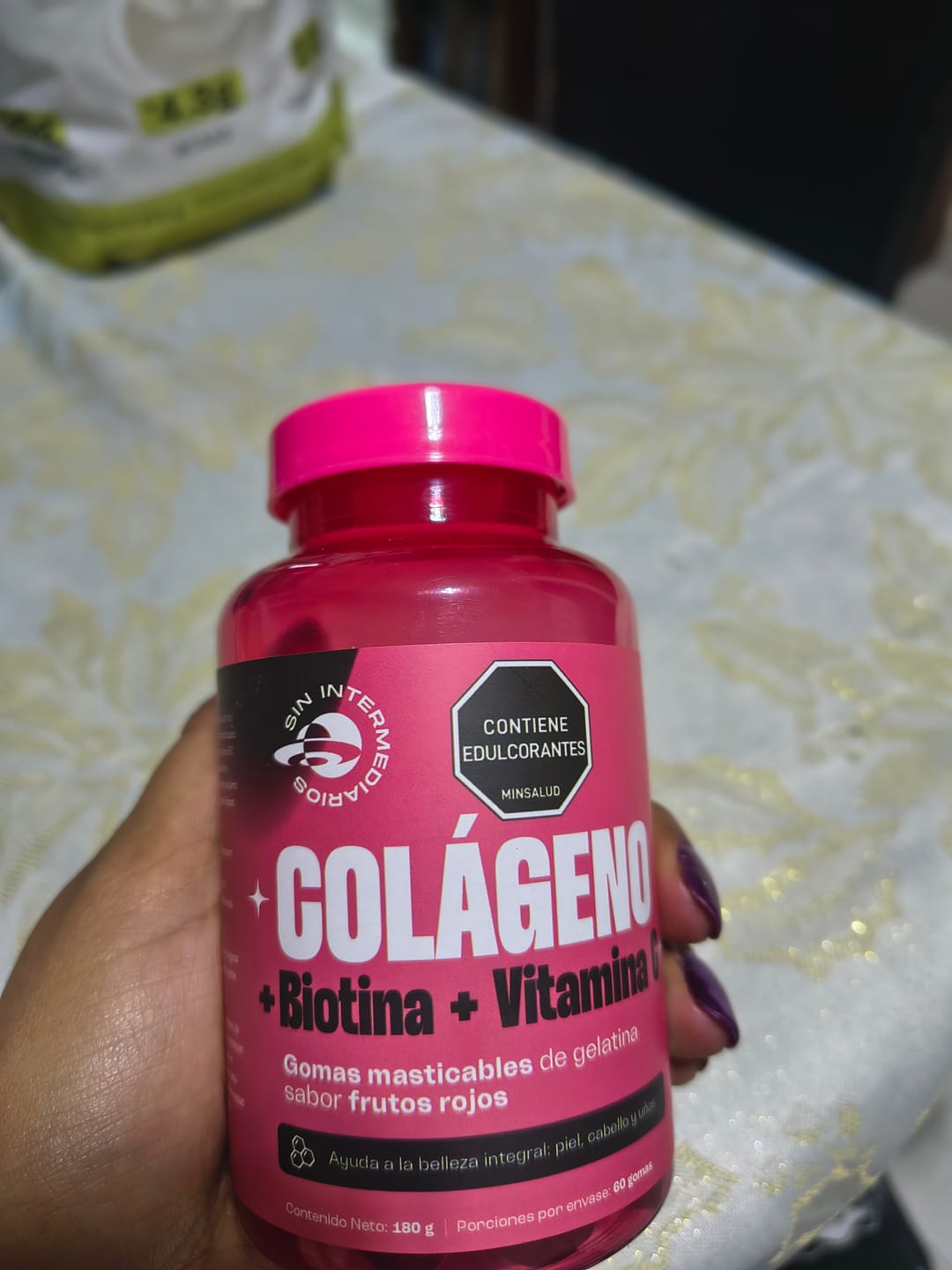 Customer photo review of Gomas con Colageno + Biotina + Vitamina C