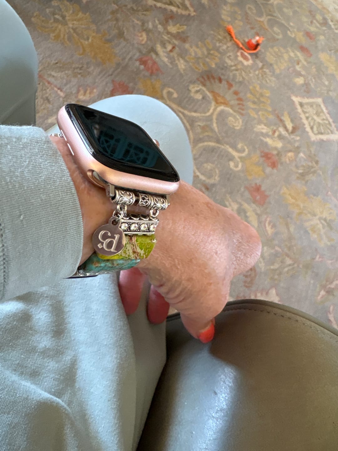 Customer photo review of Chic Chakra Stretch Apple Watch Strap