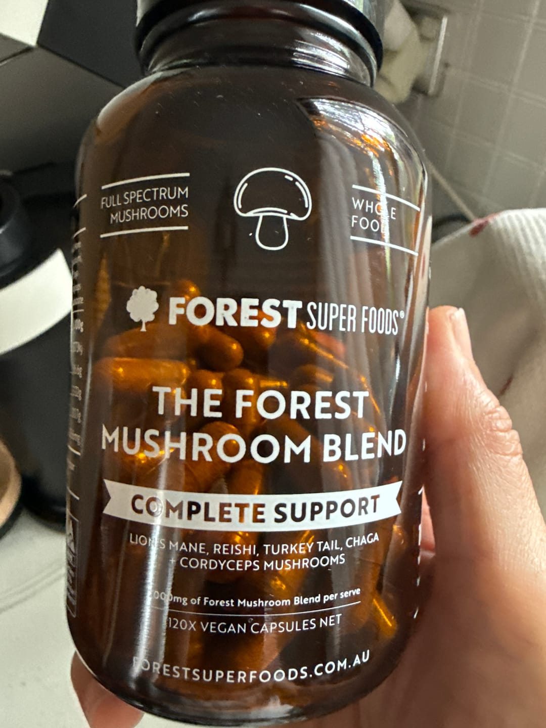 Customer photo review of Mushroom Blend Capsules