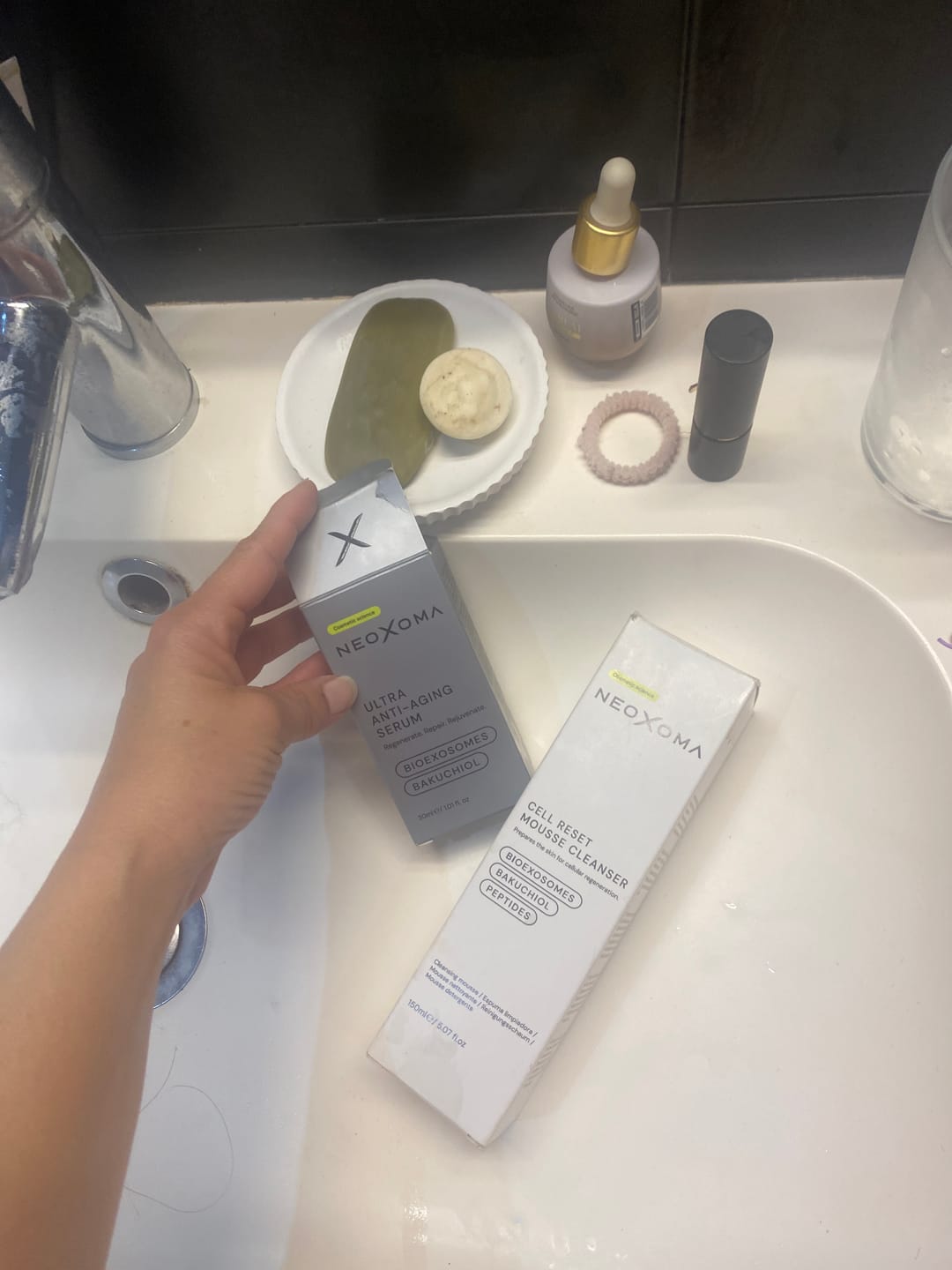 Customer photo review of Pack Sérum Ultra Rejuvenecedor & Limpiador Facial Cell Reset