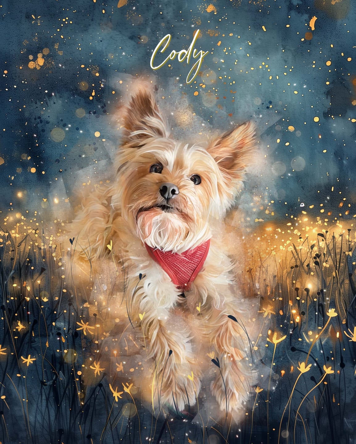 Customer photo review of Custom Watercolor Pet Portrait - Top Pick