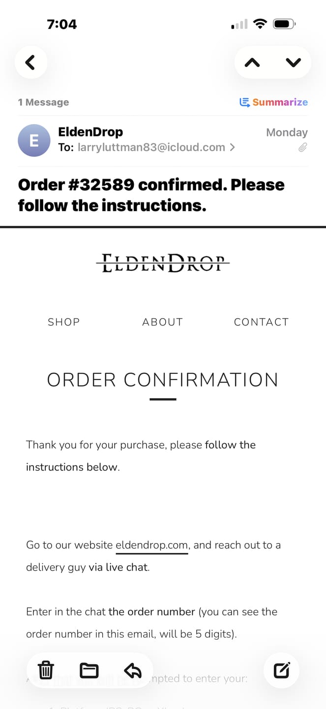 Customer photo review of Elden Ring Runes