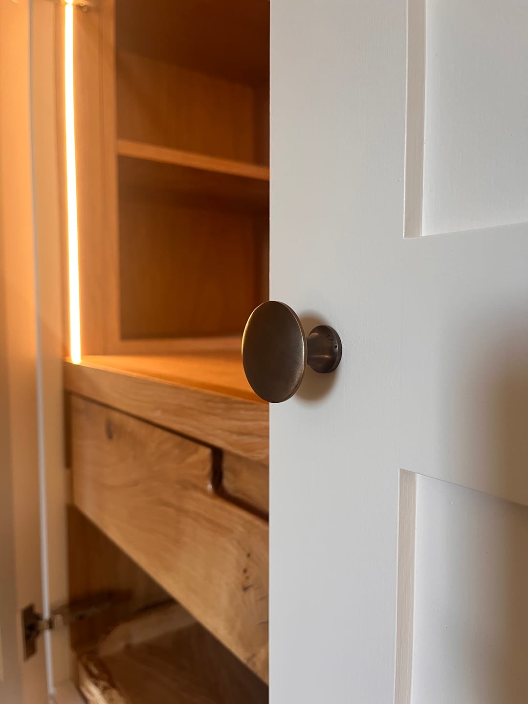 Customer photo review of Classic Aged Bronze Cupboard Handles