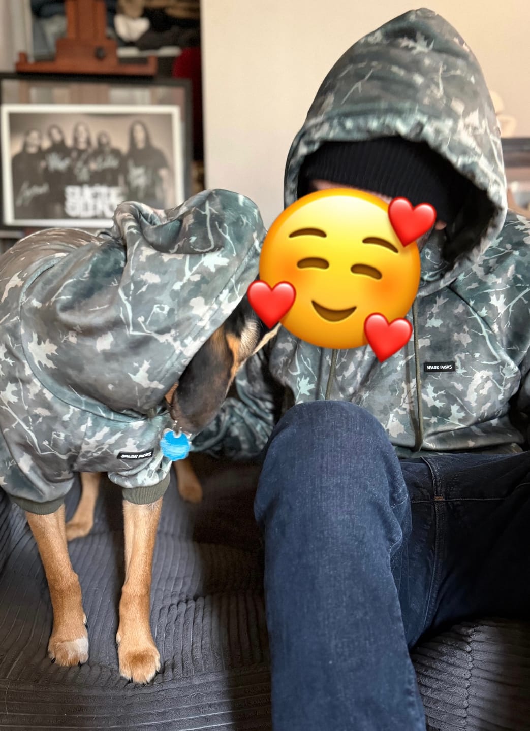 Customer photo review of Camo Human Hoodies