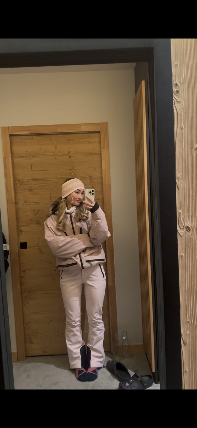 Customer photo review of Women's Pink Multifunctional Waterproof Insulated Snow Jacket