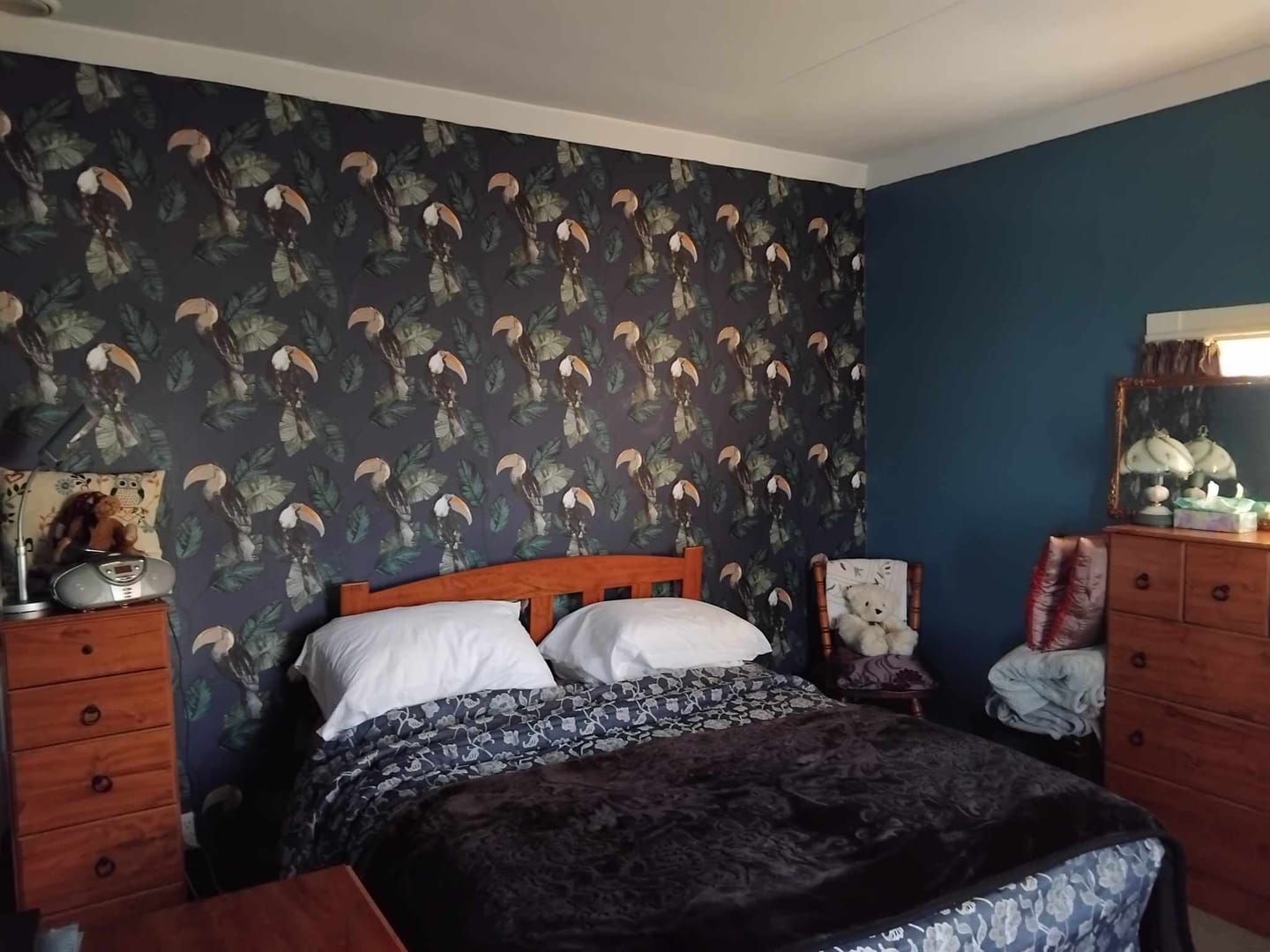Customer photo review of Toucan Tiki Wallpaper - Neutral - Last 31 Rolls