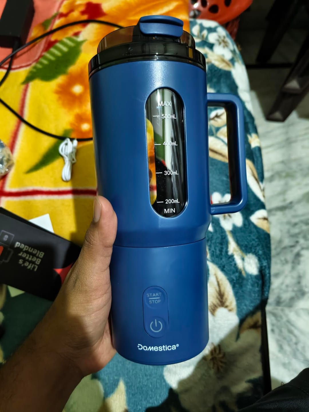 Customer photo review of Blendo Portable Blender for Smoothie and Juices