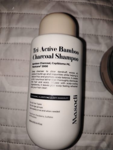 Customer photo review of Bamboo Charcoal Shampoo 300ml