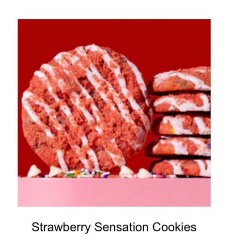Customer photo review of Strawberry Sensation Cookies