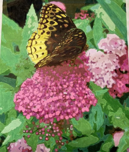 Customer photo review of Custom Paint By Numbers - Turn Trip Memory into Art