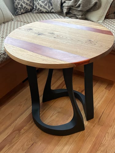 Customer photo review of Table Legs 436 Uzar 28" H Metal DIY Dining Furniture Legs