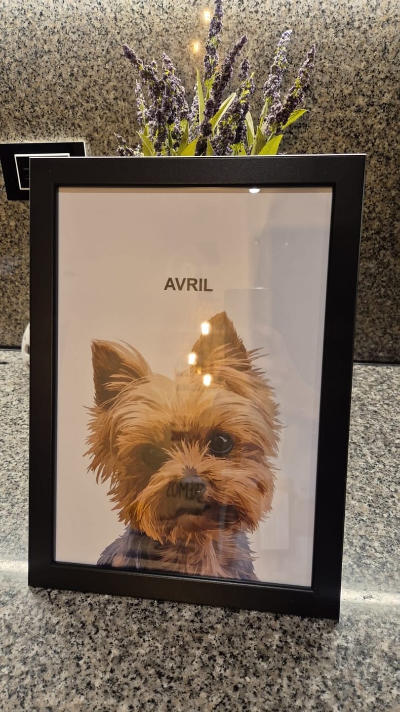 Customer photo review of Retrato Personalizado