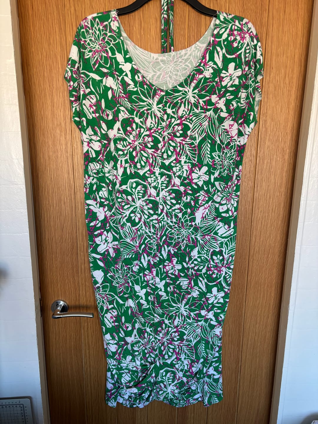 Customer photo review of Blossom Splash Viscose Jersey Fabric