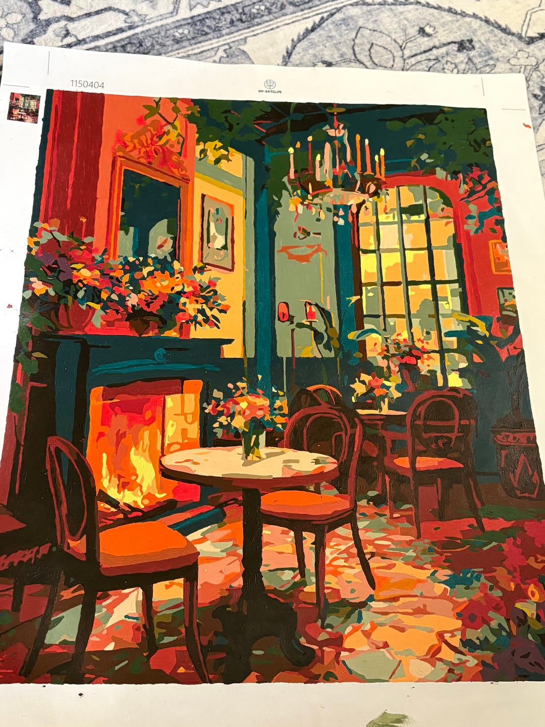 Customer photo review of Art Deco salon | Paint by Number