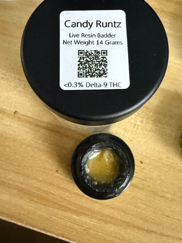 Customer photo review of Candy Runtz | Live Resin Badder