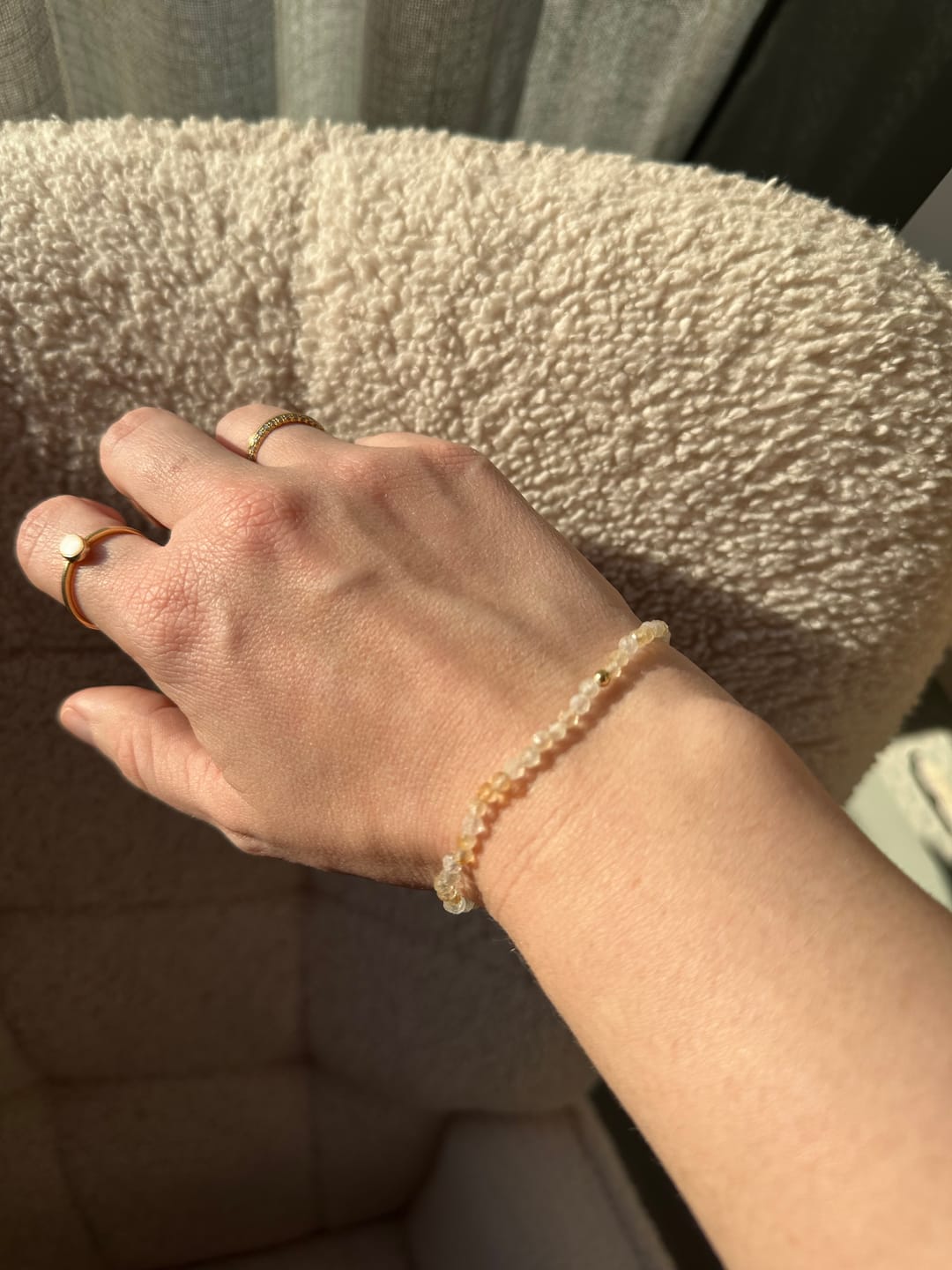 Customer photo review of Solaris Citrin Armband