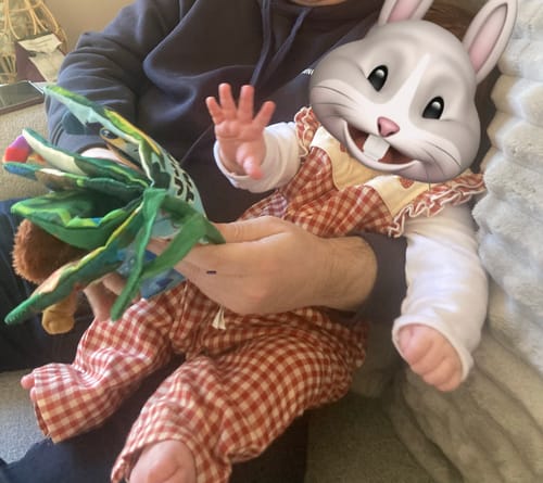 Customer photo review of Little Red Checked Frill Summer Romper