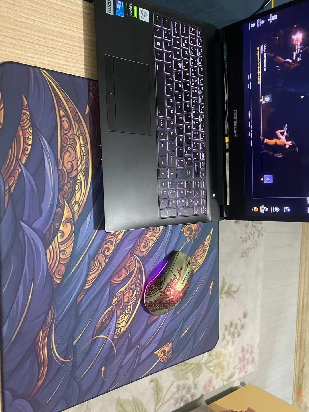 Customer photo review of ESPTiger Wu Xiang X V2 Poron Mousepad