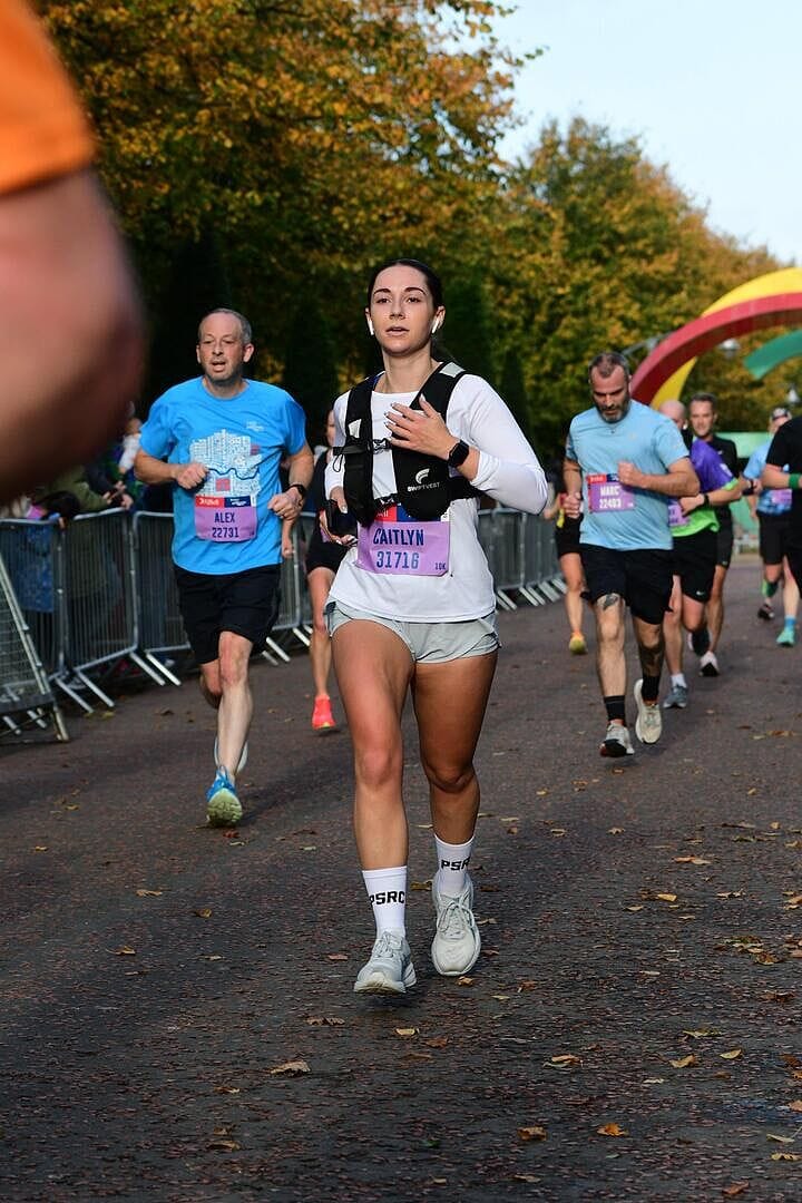 Customer photo review of Performance Running Socks - White - PSRC