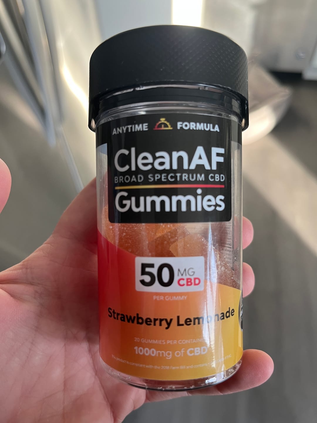 Customer photo review of Strawberry Lemonade CBD Gummies