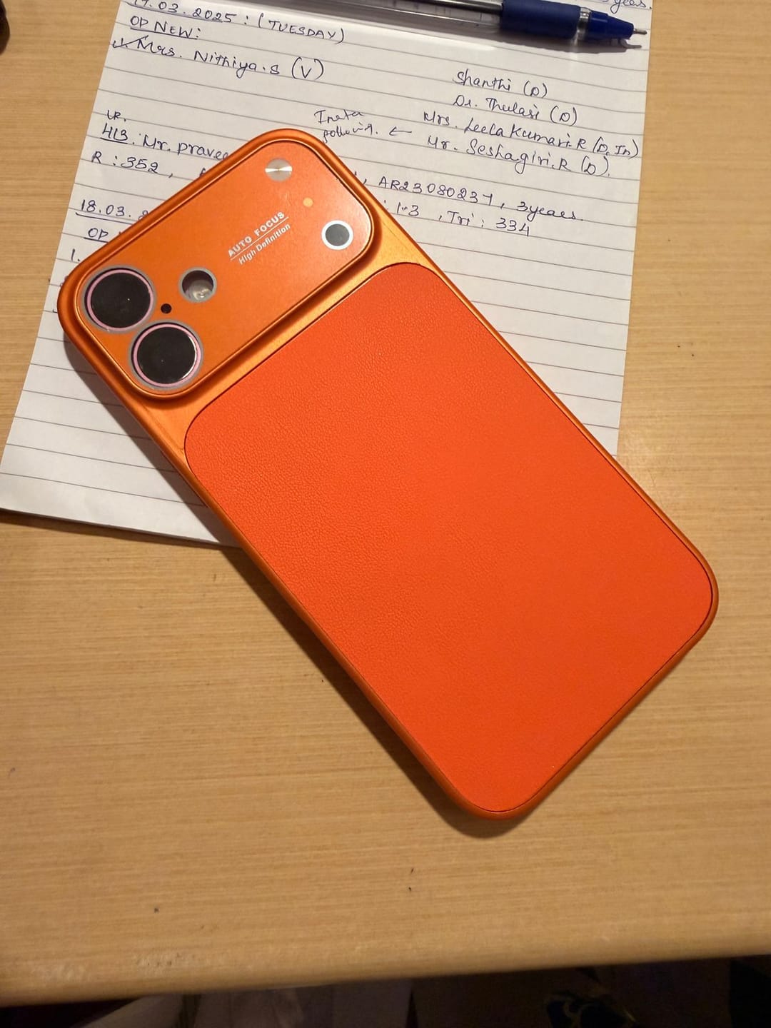 Customer photo review of Sleek Leather Convertible to 17 Series iPhone Pre-Order Case