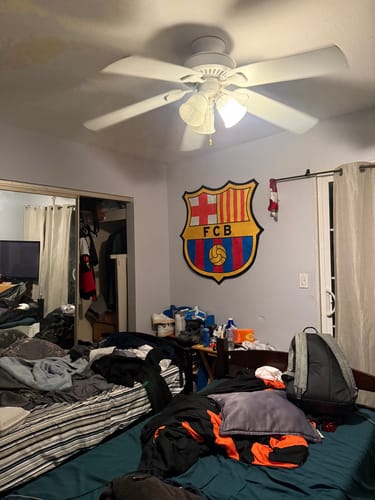 Customer photo review of FC Barcelona® Logo Rug