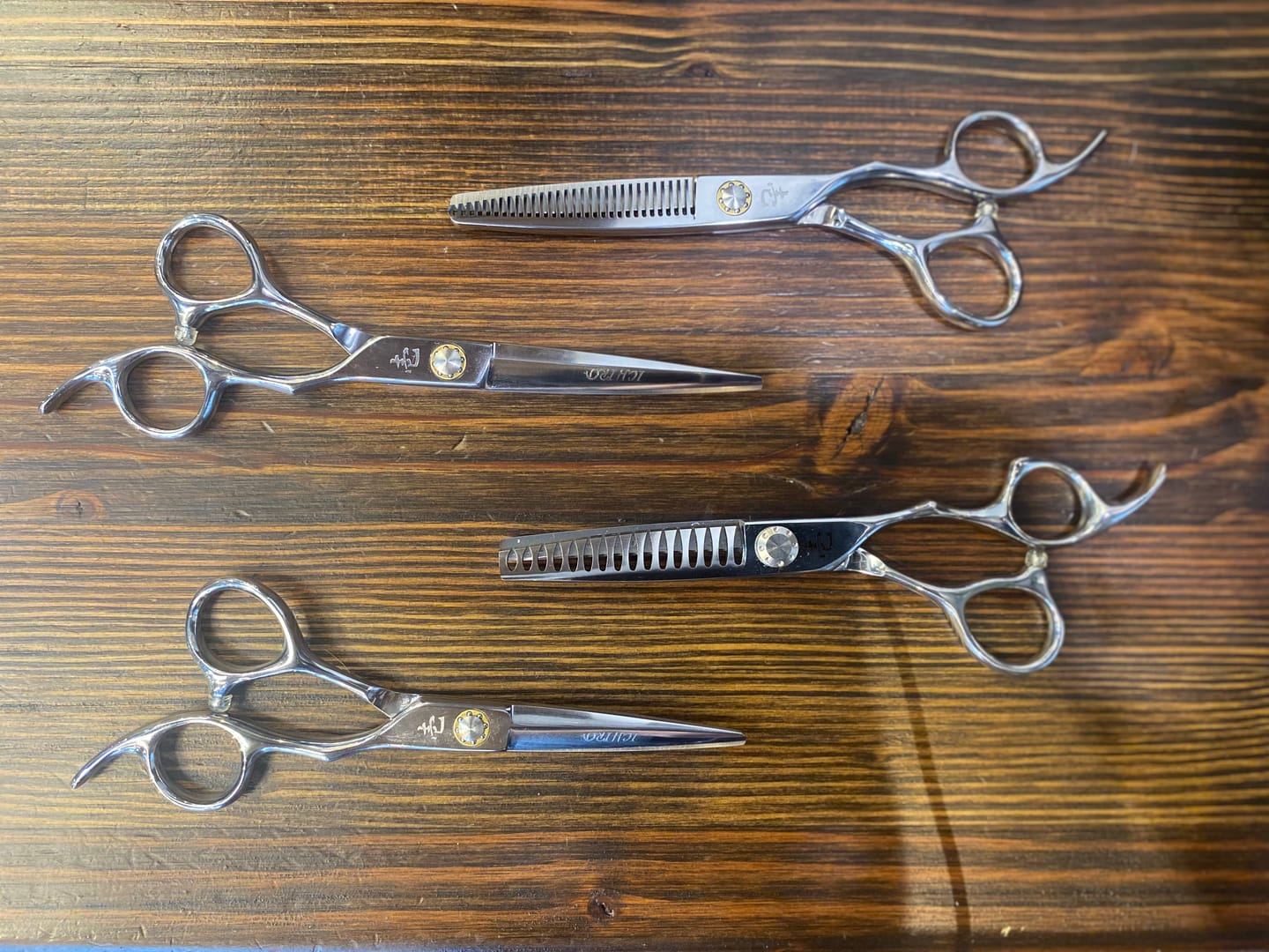 Customer photo review of Ichiro Offset Ultimate Professional 4-Piece Shears Set