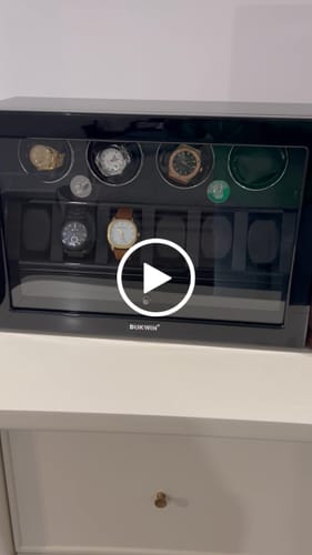 Customer video review of 4 Watch Winders for Automatic Watches with 6 Watches Display Organizer