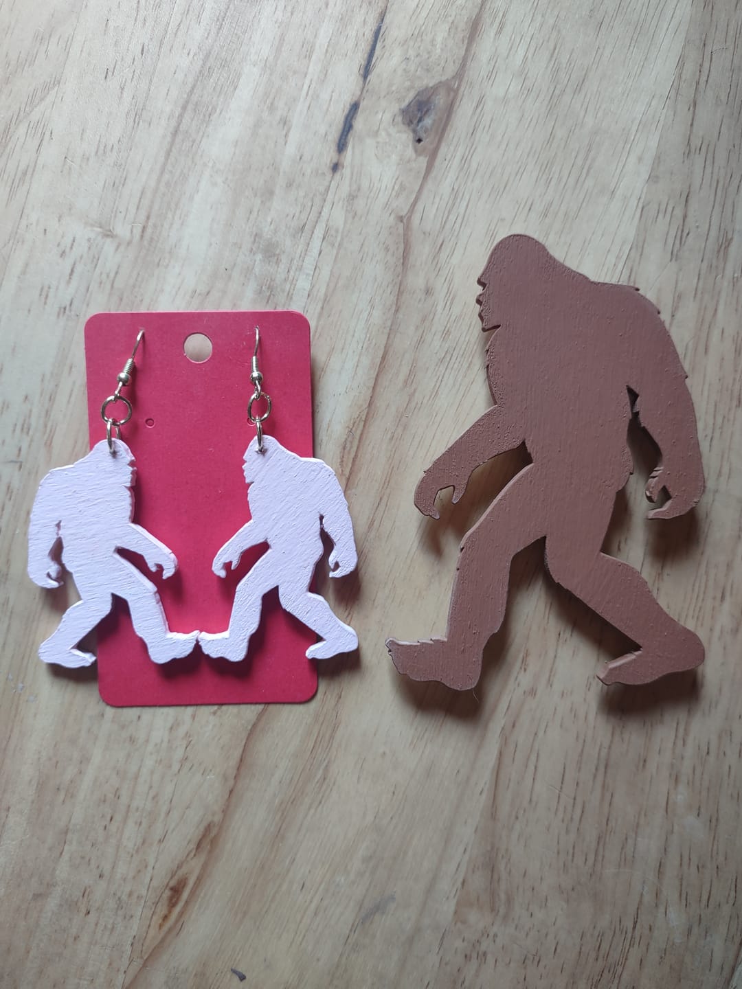 Customer photo review of Unfinished Wood Bigfoot Sasquatch Silhouette - Craft- up to 46" DIY