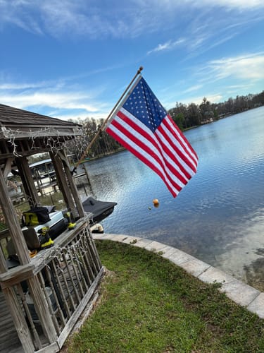 Customer photo review of 3' x 5' American Flag Set